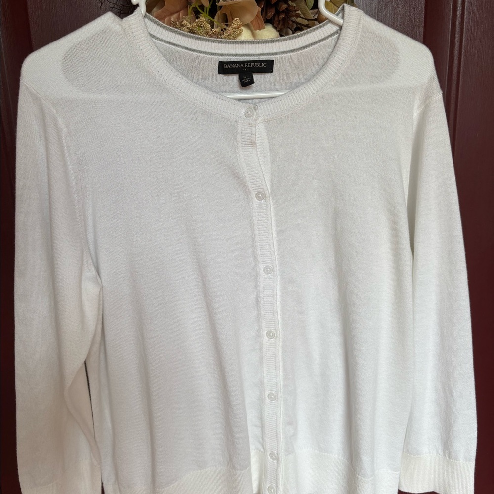 Banana Republic Ivory Cardigan